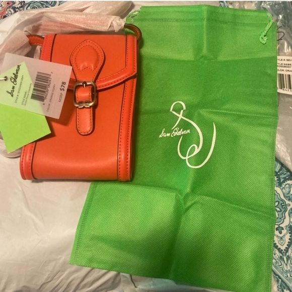 Sam Edelman Greta Phone Crossbody Color Poppy - Picture 2 of 5